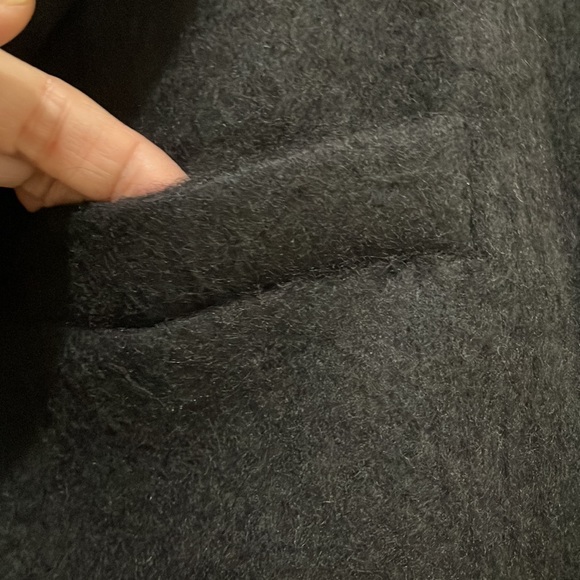 H&M black wool blend blazer (sz s) - Picture 7 of 10